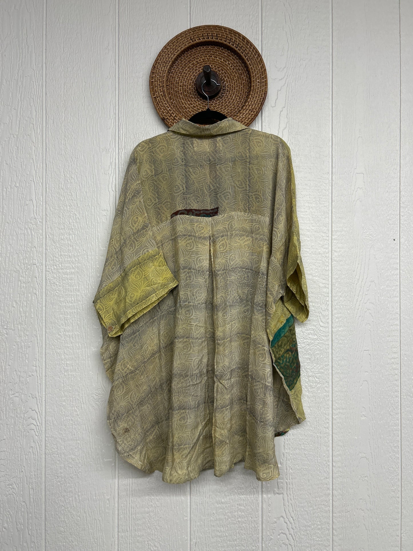 Crepe Sari Free To Be Button Down 0626 160