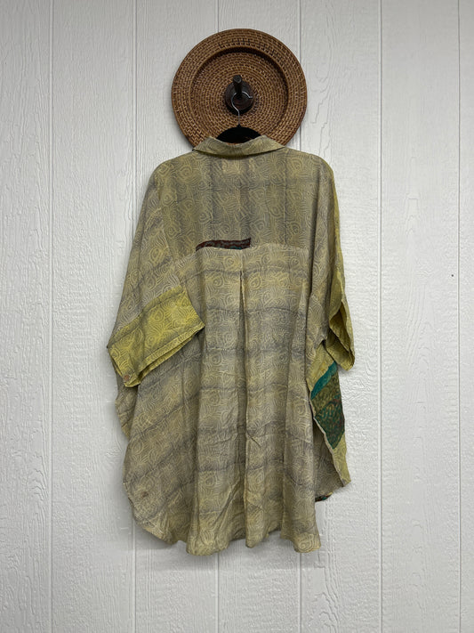 Crepe Sari Free To Be Button Down 0626 160