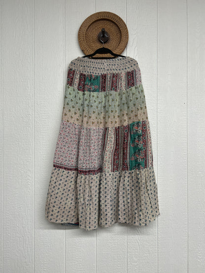 Pareo Kantha Lotus Maxi Skirt 0826 270