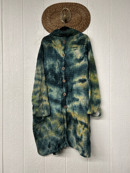 Aura Edit Koverlet Button Down Trench Coat 1026 032