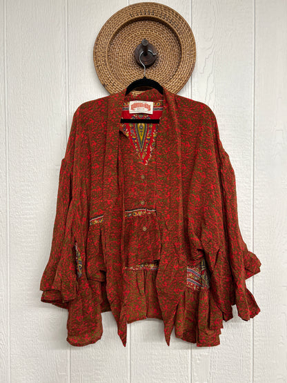 Crepe Sari Wild Rose Top 1225 006