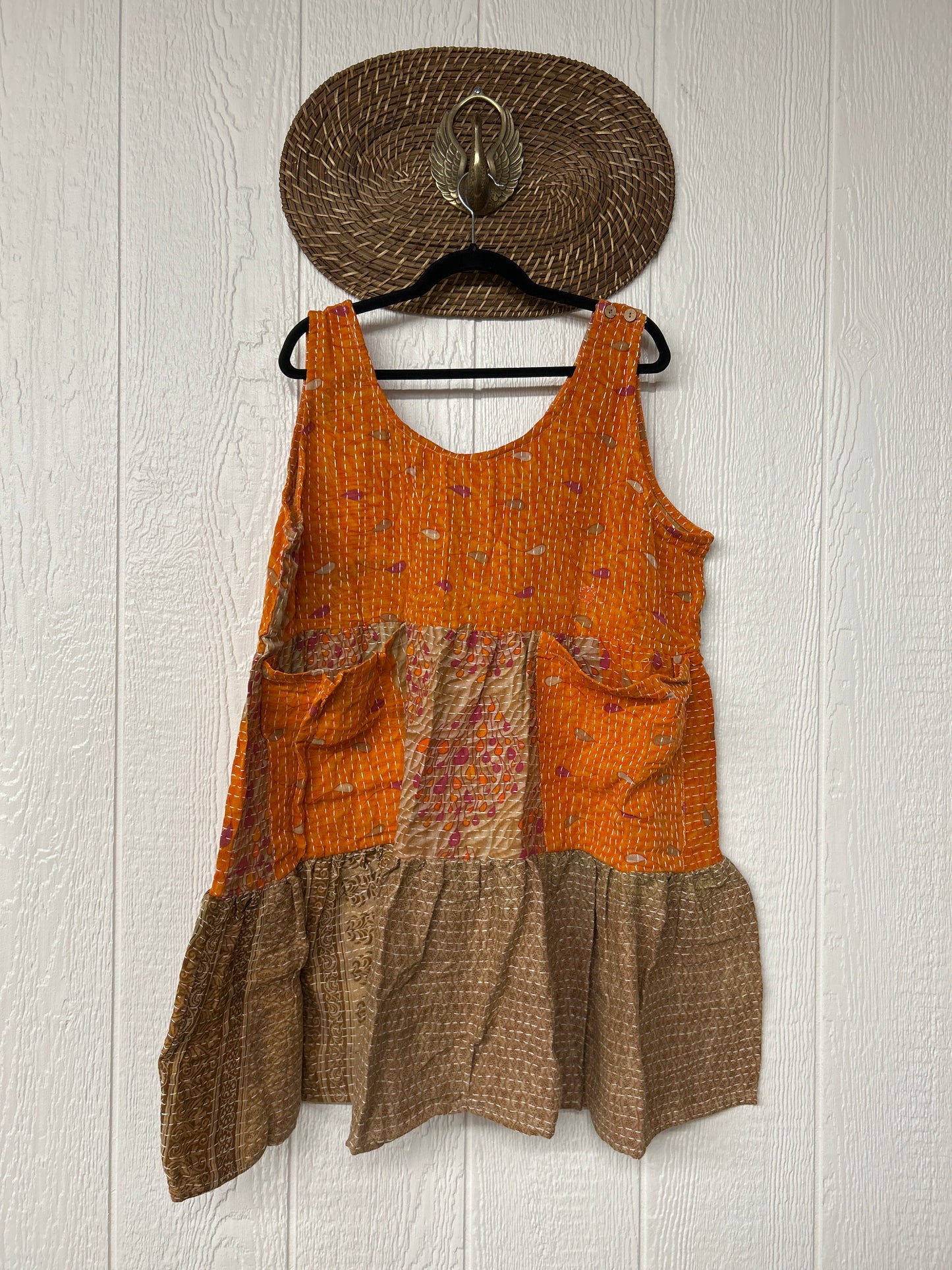 Kantha Meadow Mini Dress 0625 158