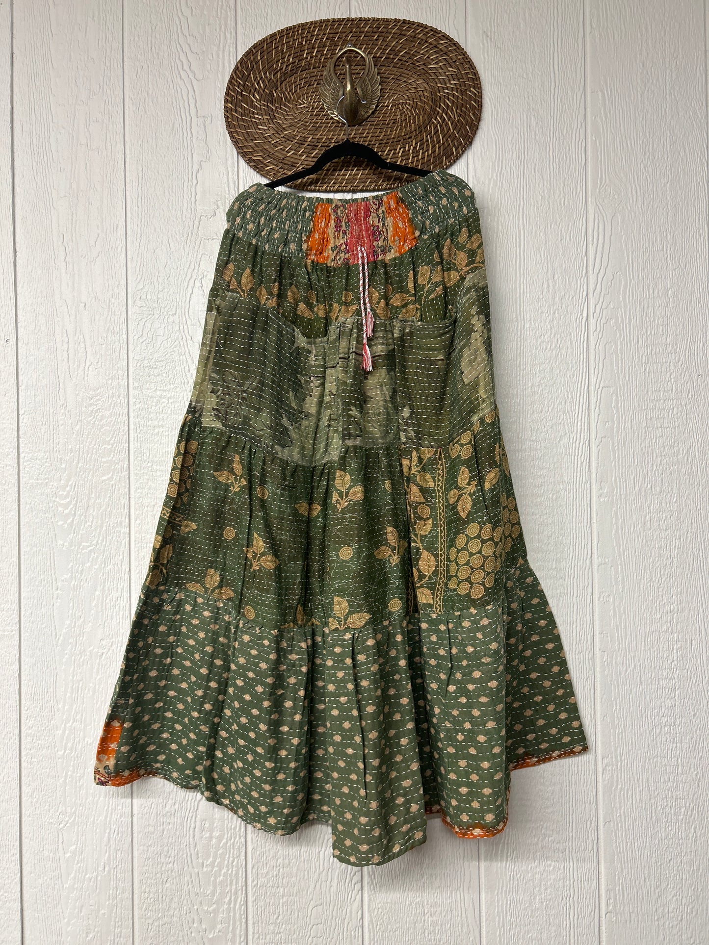 Pareo Kantha Lotus Maxi Skirt 0826 219