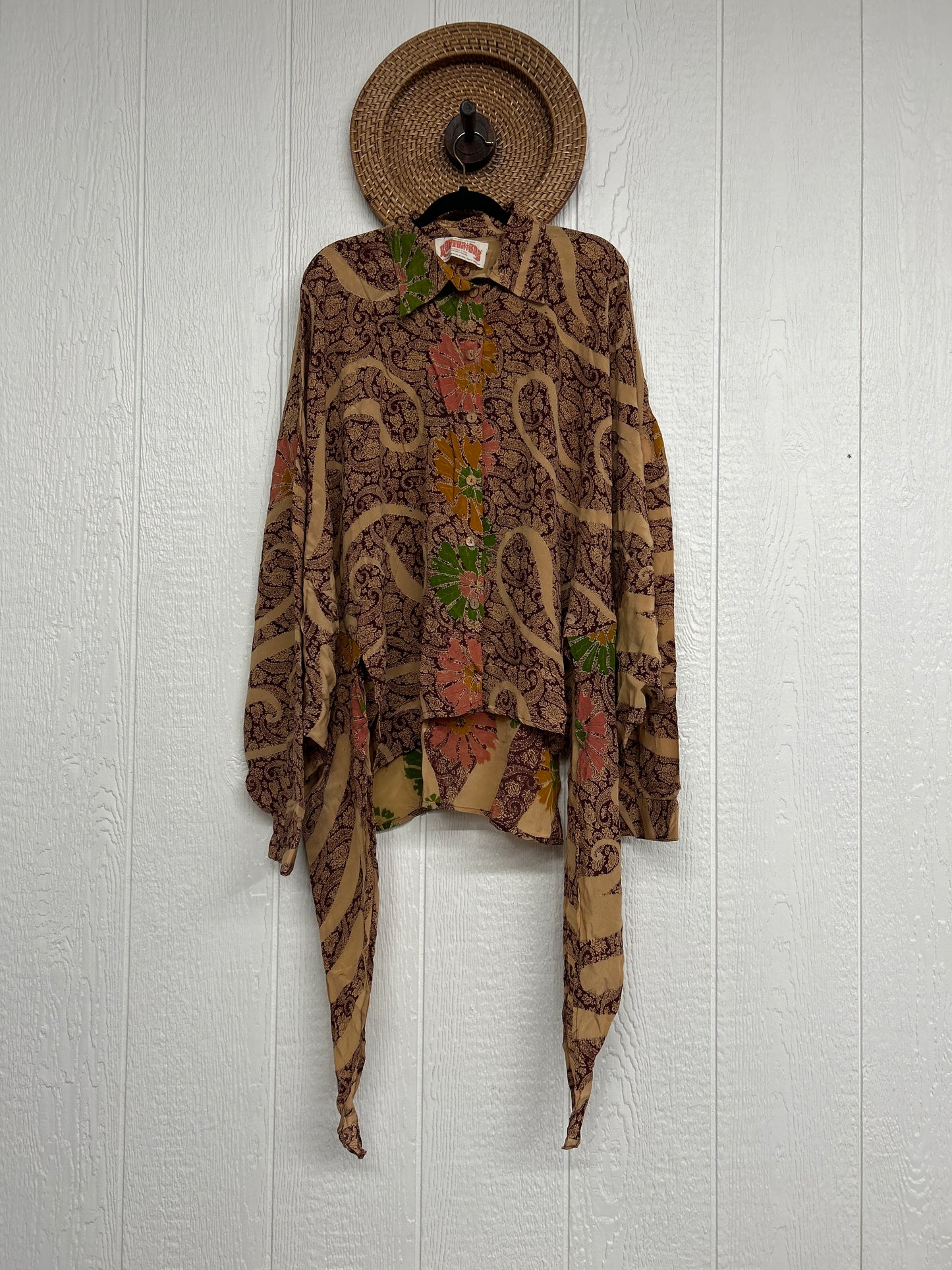 Crepe Sari Nirvana Button Down 1125 214