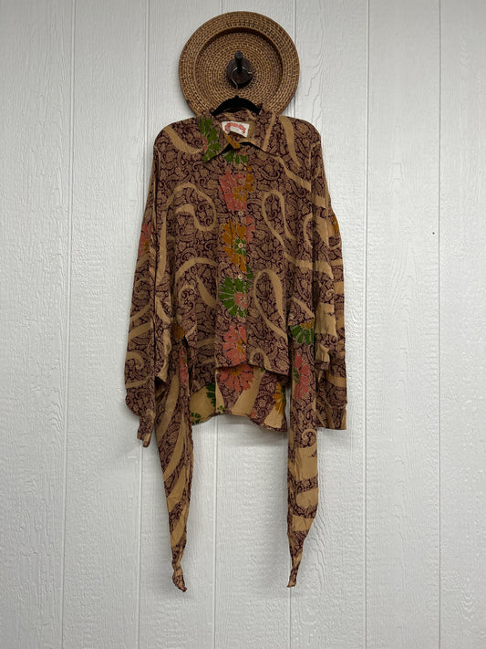 Crepe Sari Nirvana Button Down 1125 214