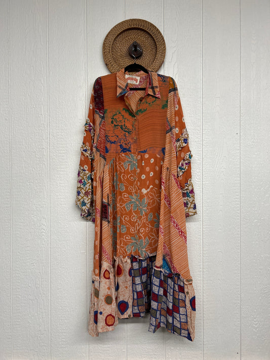 Crepe Sari Rhiannon Duster Dress 0226 144