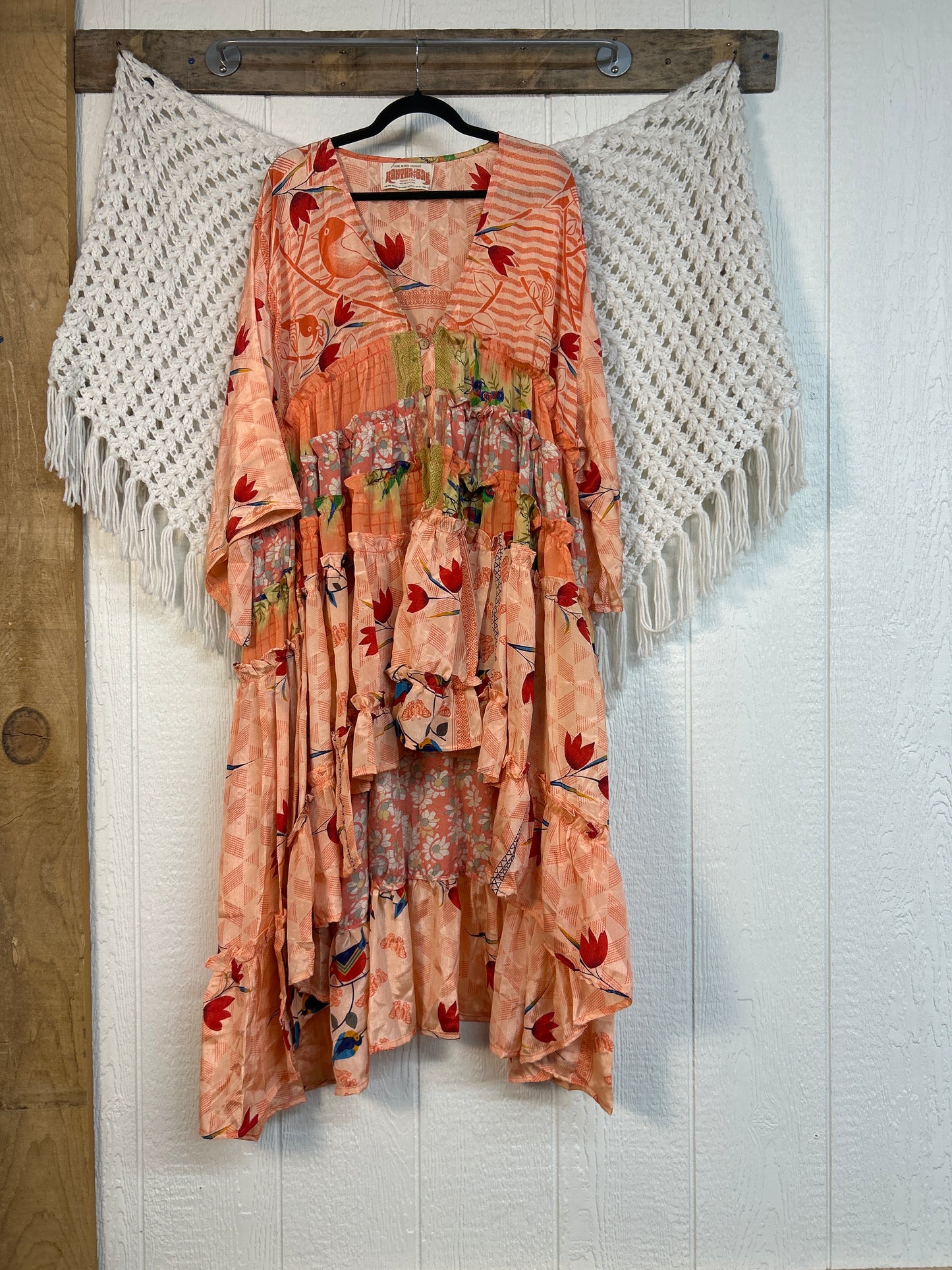 Rasgulla Sari Rhiannon Kimono 0826 048