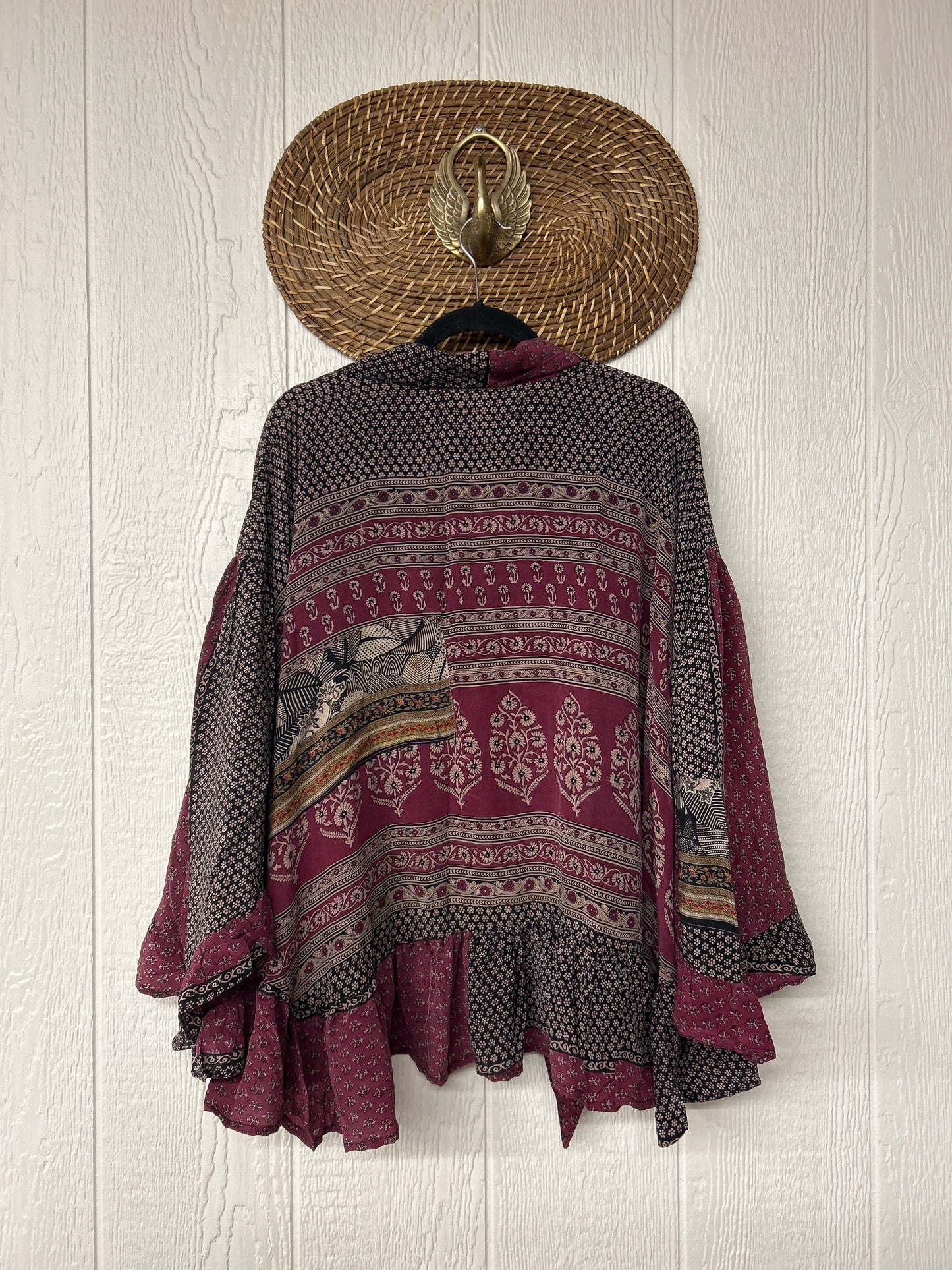 Crepe Sari Wild Rose Top 1225 208