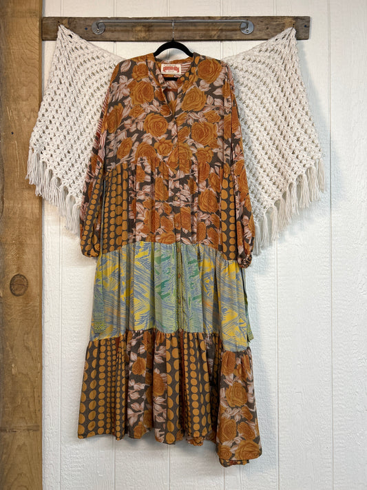 Rasgulla Sari Luminous Maxi Dress 0226 265