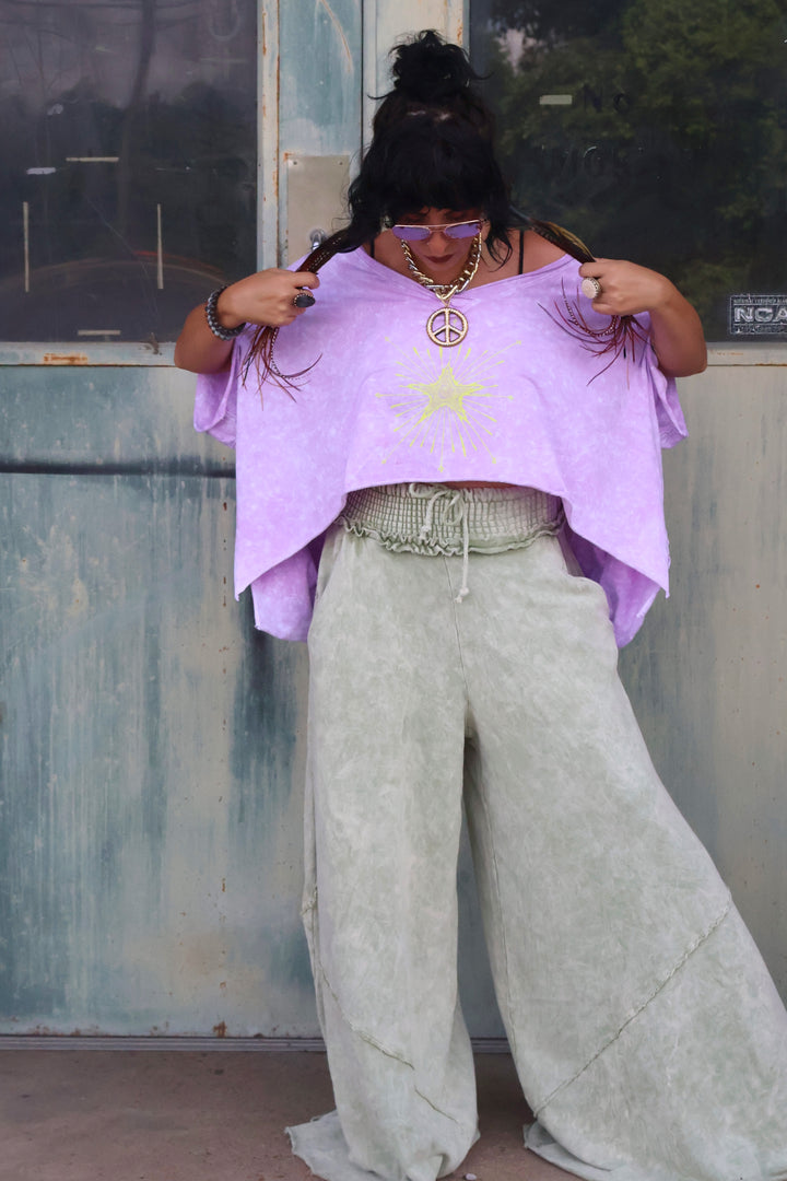 KB Dream Wide Leg Pants - Sage