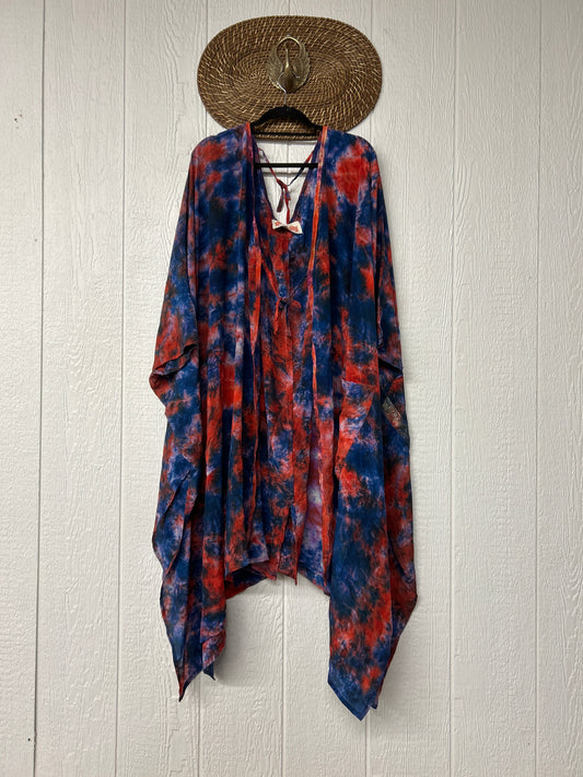 Crepe Sari Orchid Kimono 0626 117