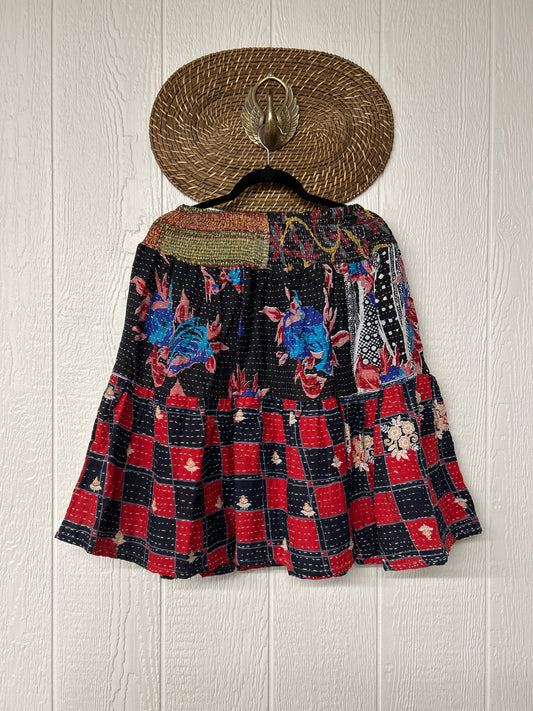 Pareo Kantha Meadow Skirt 0826 236