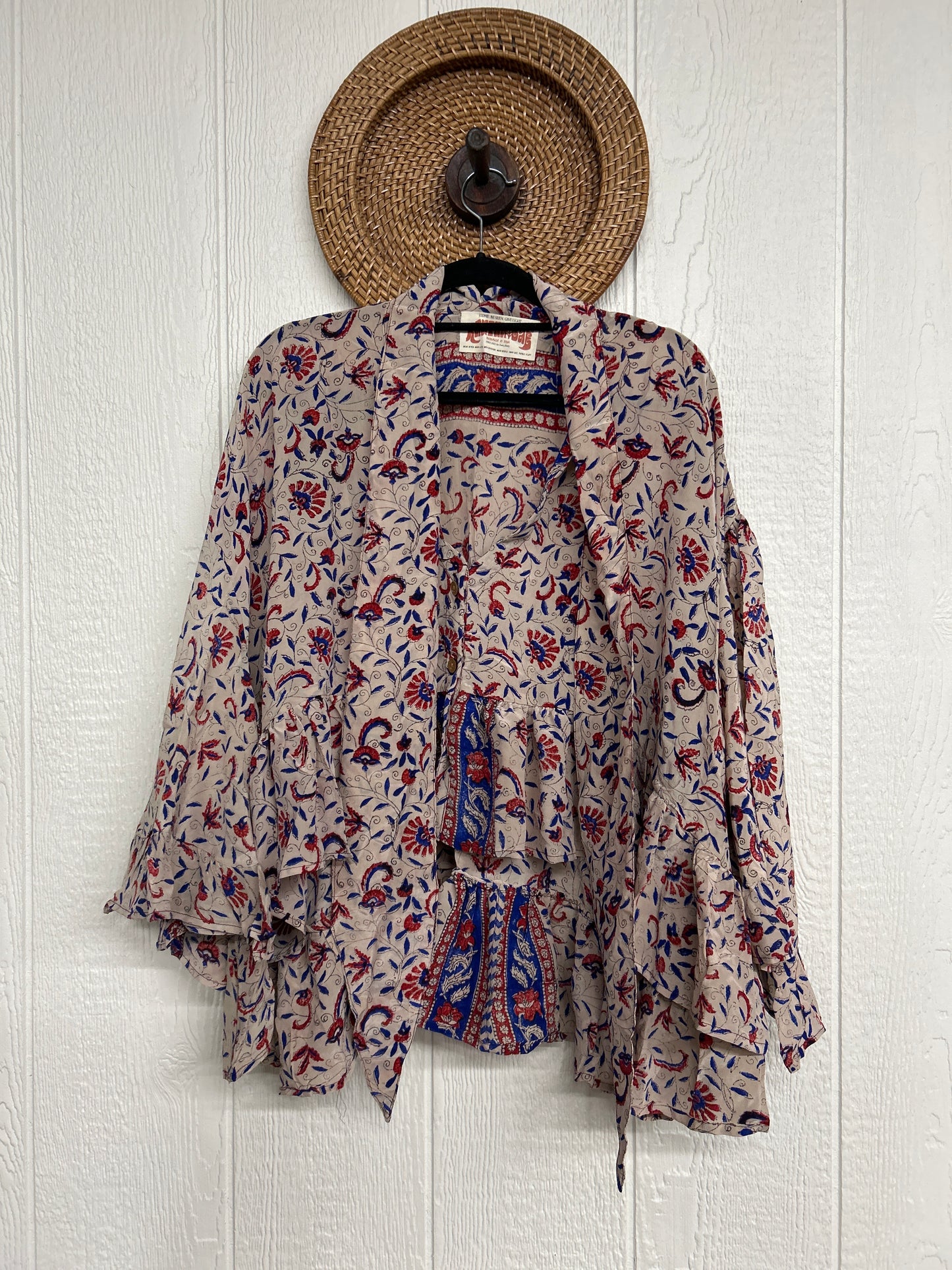 Crepe Sari Wild Rose Top 1225 065