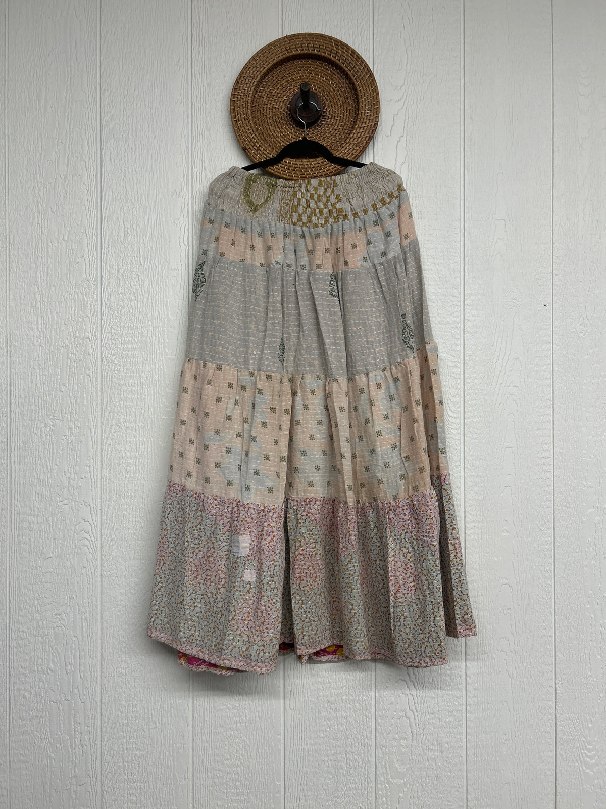 Pareo Kantha Lotus Maxi Skirt 0826 256