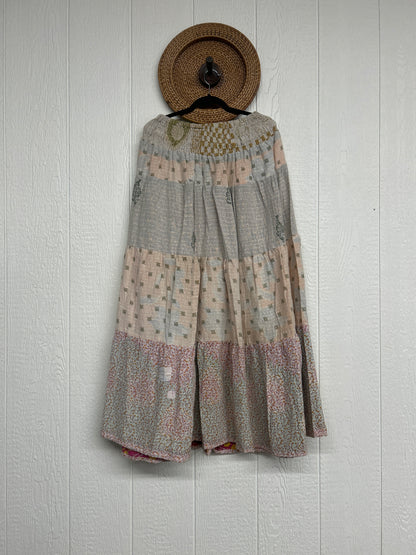 Pareo Kantha Lotus Maxi Skirt 0826 256