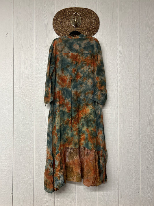 Crepe Sari Dahlia Duster Dress 0326 182