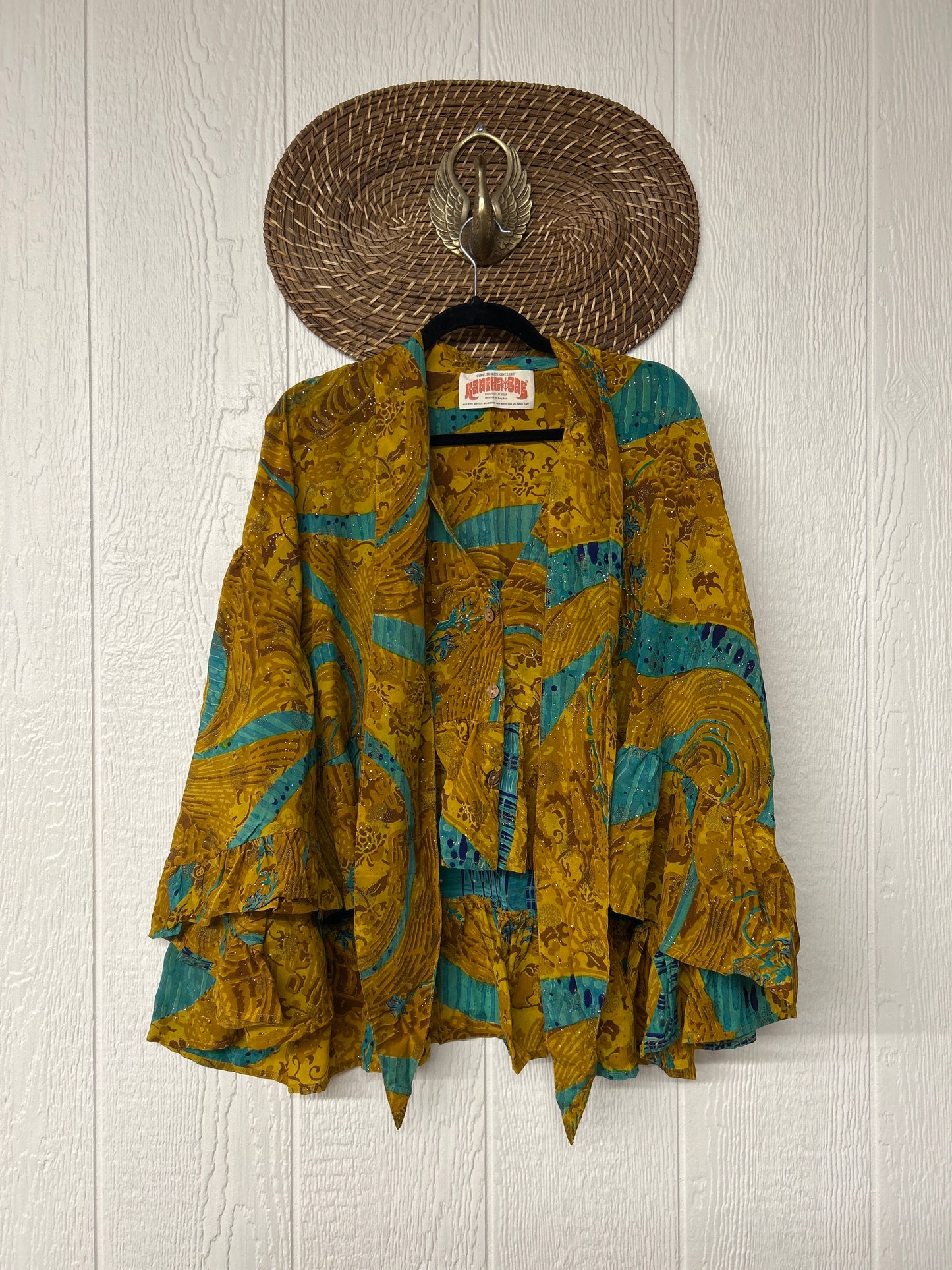 Crepe Sari Wild Rose Top 1225 185