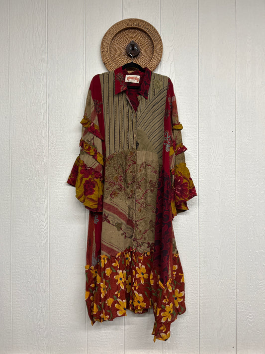 Crepe Sari Rhiannon Duster Dress 0226 145