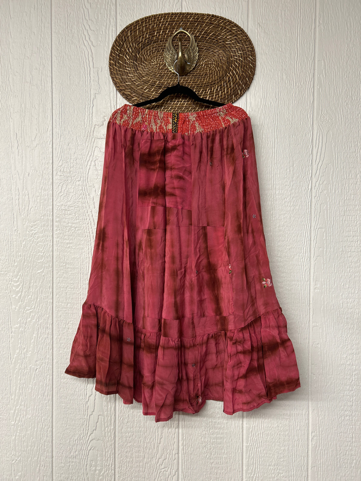 Crepe Sari Dahlia Skirt 1026 099