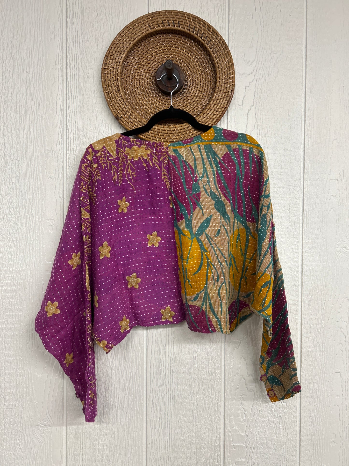 Pareo Kantha In Bloom Cropped Pullover 0326 096