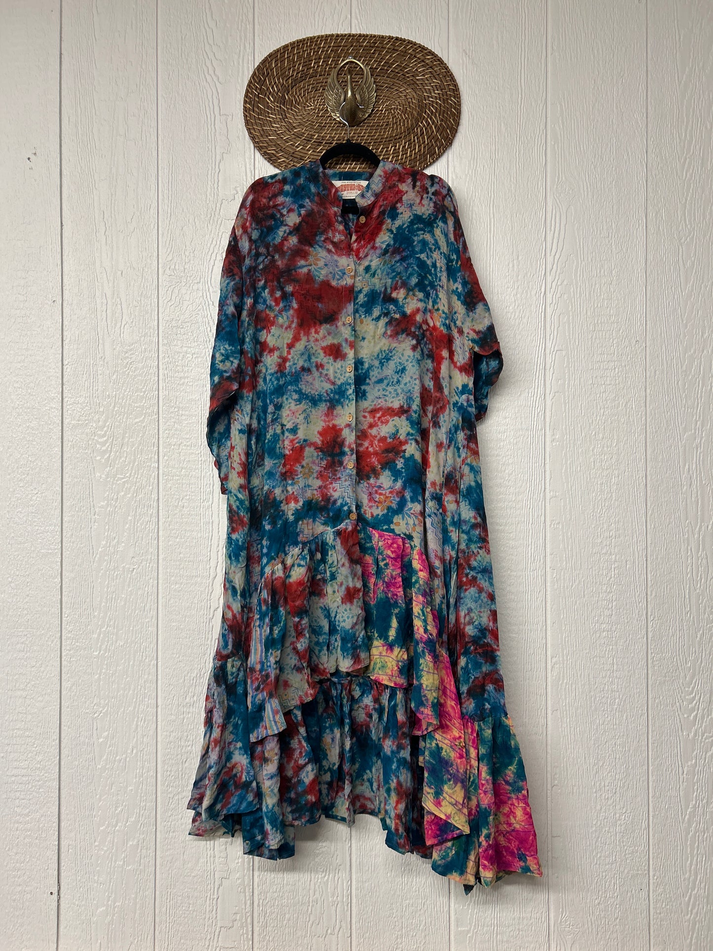 Crepe Sari Dahlia Duster Dress 0326 233