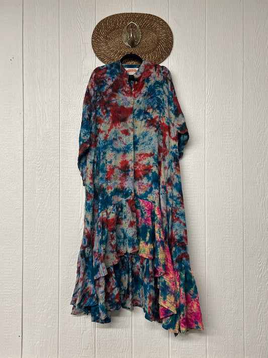 Crepe Sari Dahlia Duster Dress 0326 233