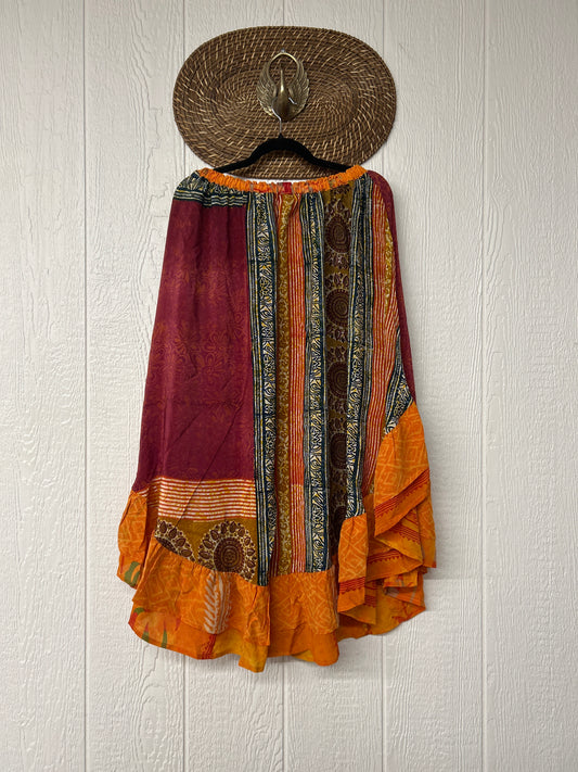 Crepe Wild Rose Skirt 1025 075