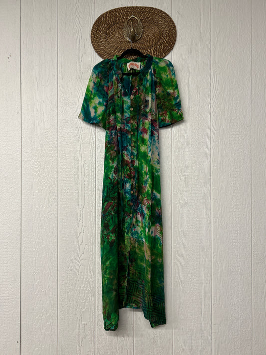Crepe Sari Summer Woodstock Duster 0626 156
