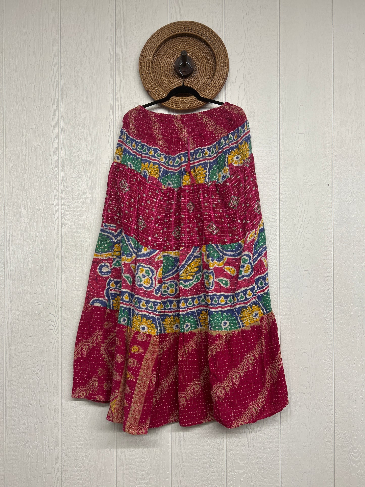 Pareo Kantha Lotus Maxi Skirt 0826 075