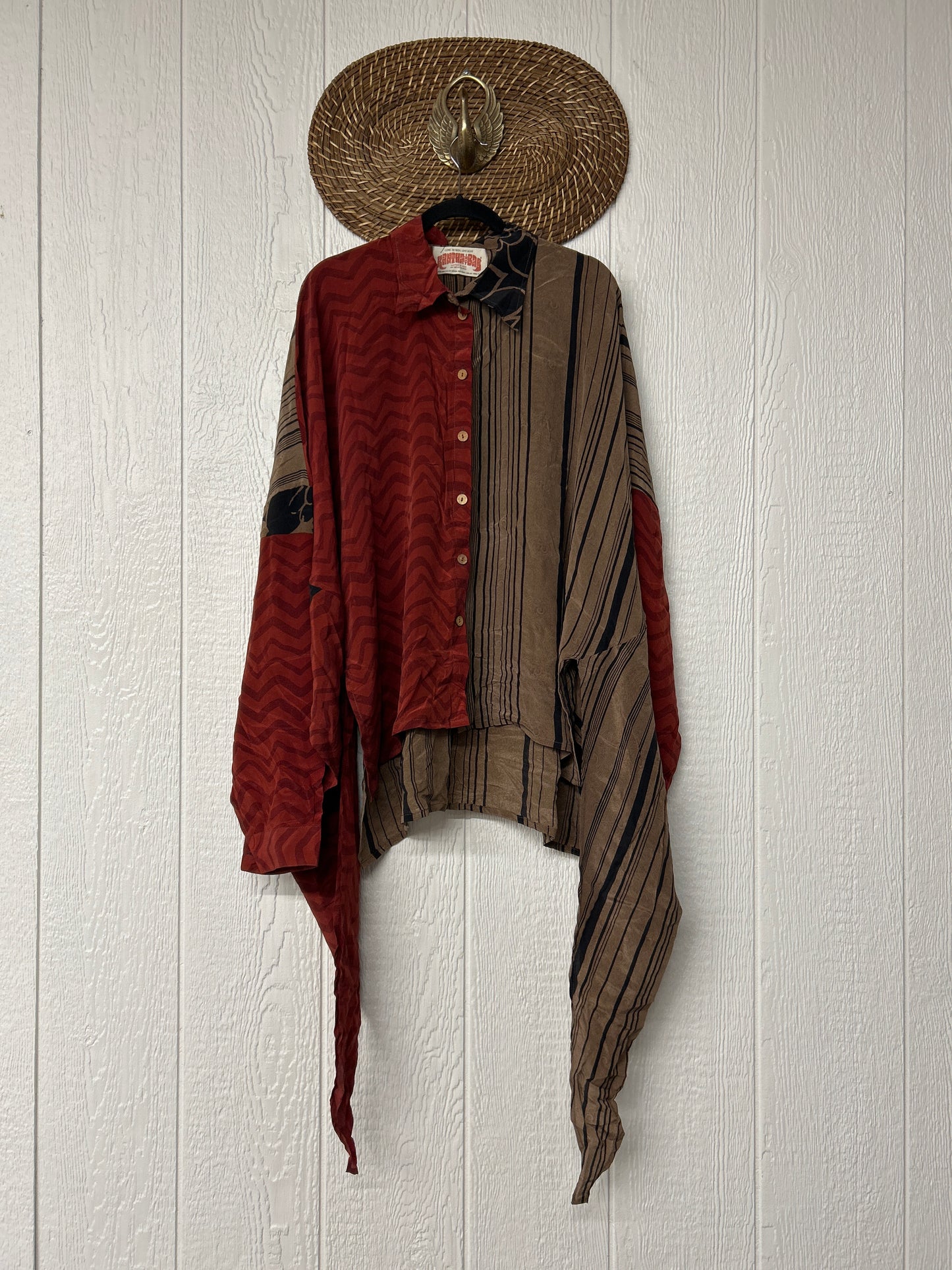 Crepe Sari Nirvana Button Down 1125 032