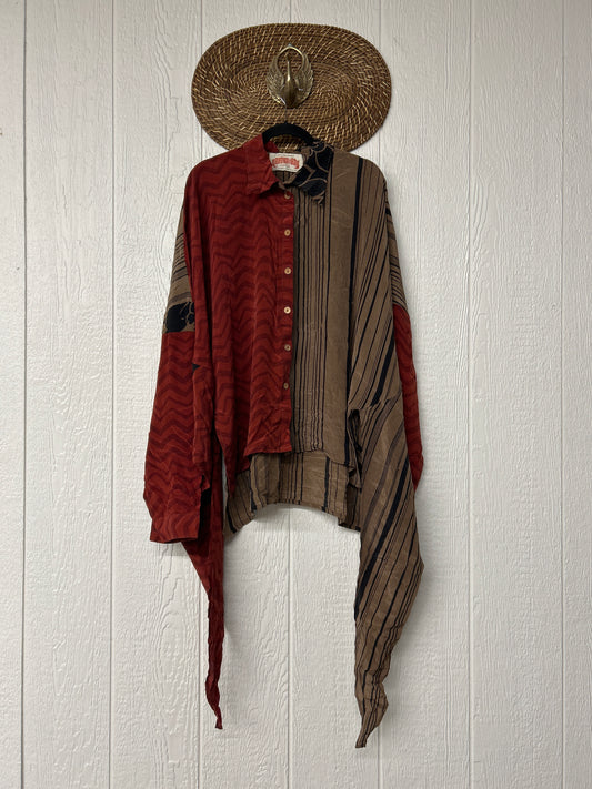 Crepe Sari Nirvana Button Down 1125 032