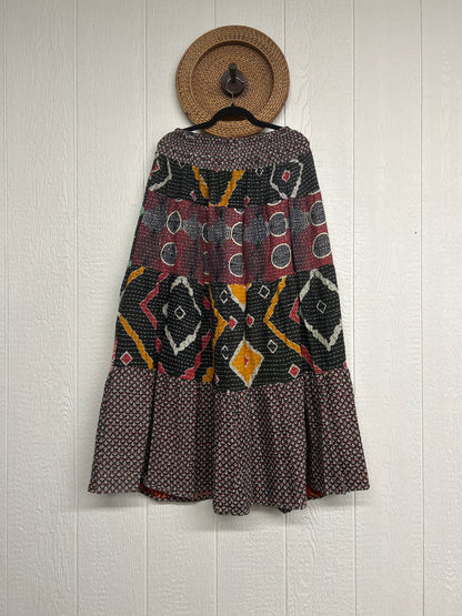 Pareo Kantha Lotus Maxi Skirt 0826 245