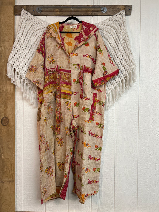 Kantha Zen Hoodie Jumpsuit 0925 228