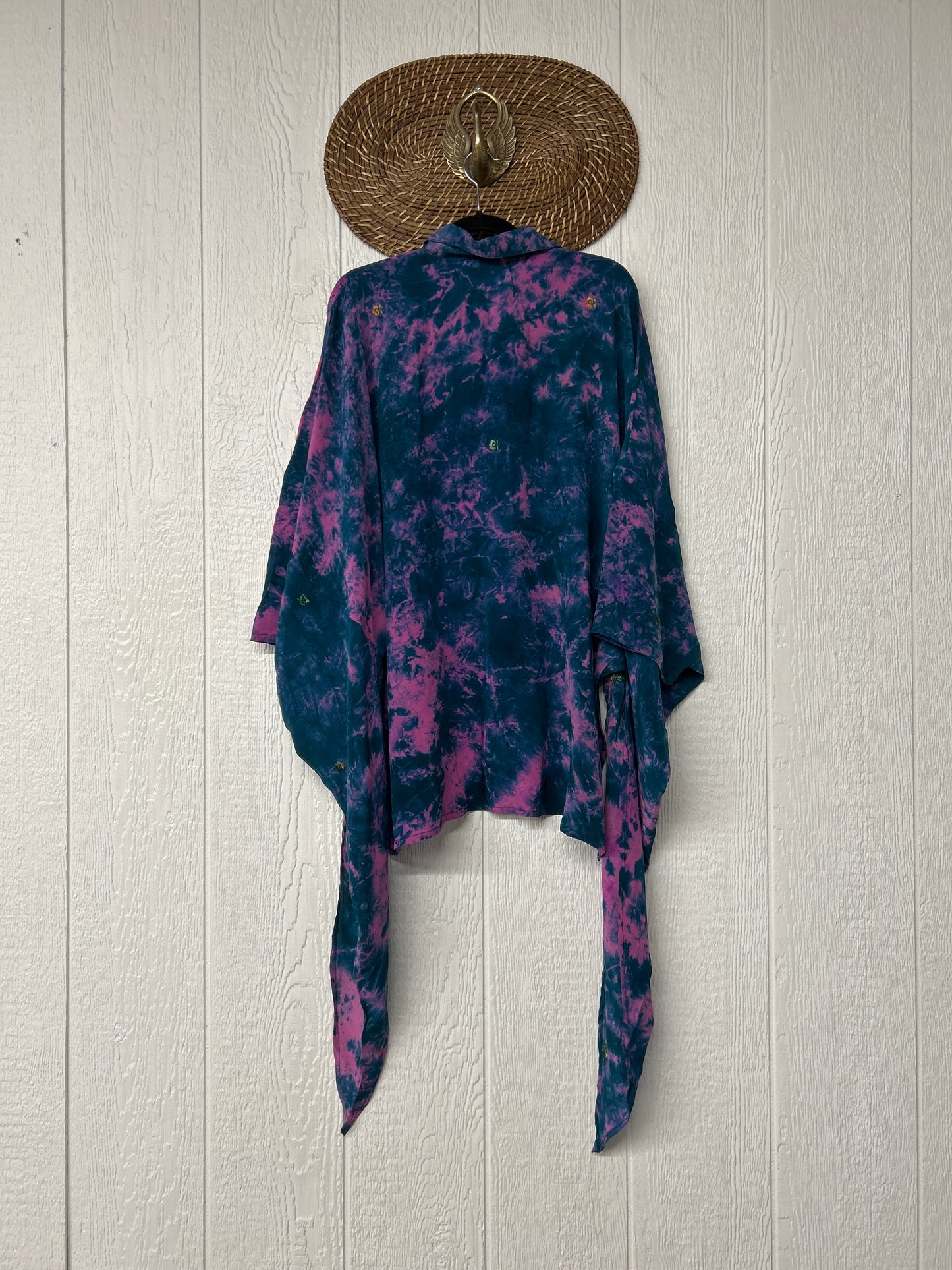 Crepe Sari Summer Nirvana Button Down 0626 024