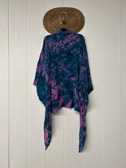 Crepe Sari Summer Nirvana Button Down 0626 024