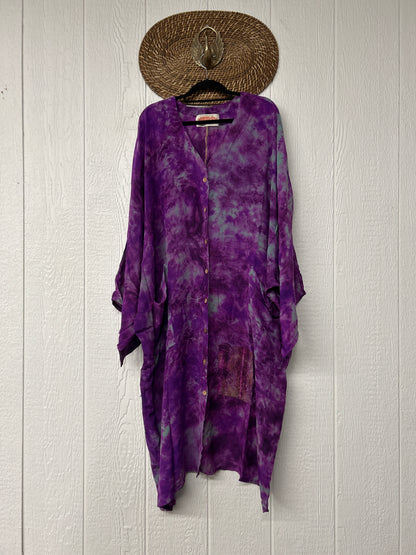 Crepe Sari Gaia Duster Dress 0826 073