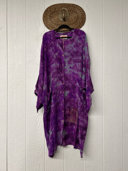 Crepe Sari Gaia Duster Dress 0826 073