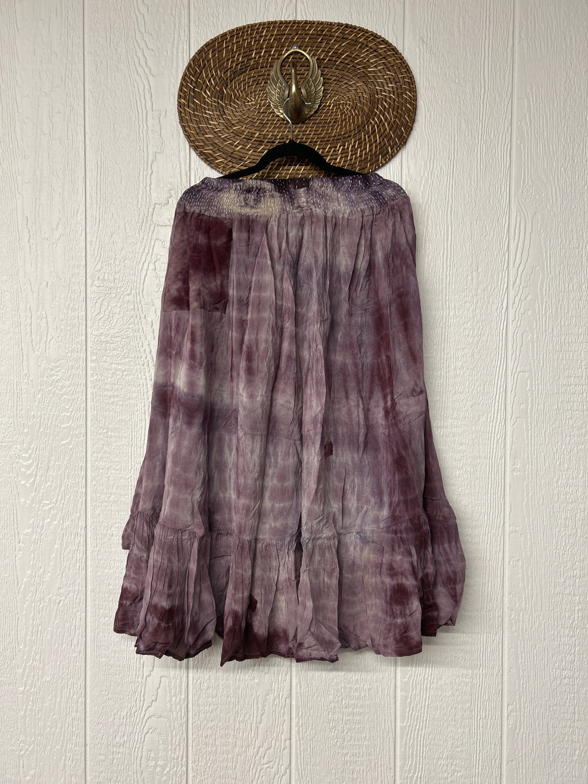 Crepe Sari Dahlia Skirt 1026 033