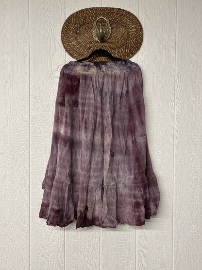 Crepe Sari Dahlia Skirt 1026 033