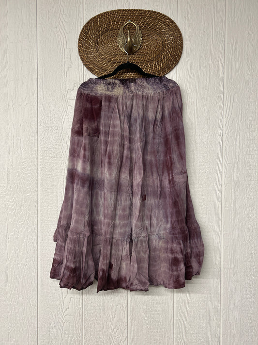 Crepe Sari Dahlia Skirt 1026 033