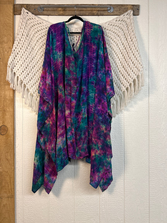 Crepe Sari Orchid Kimono 0626 214