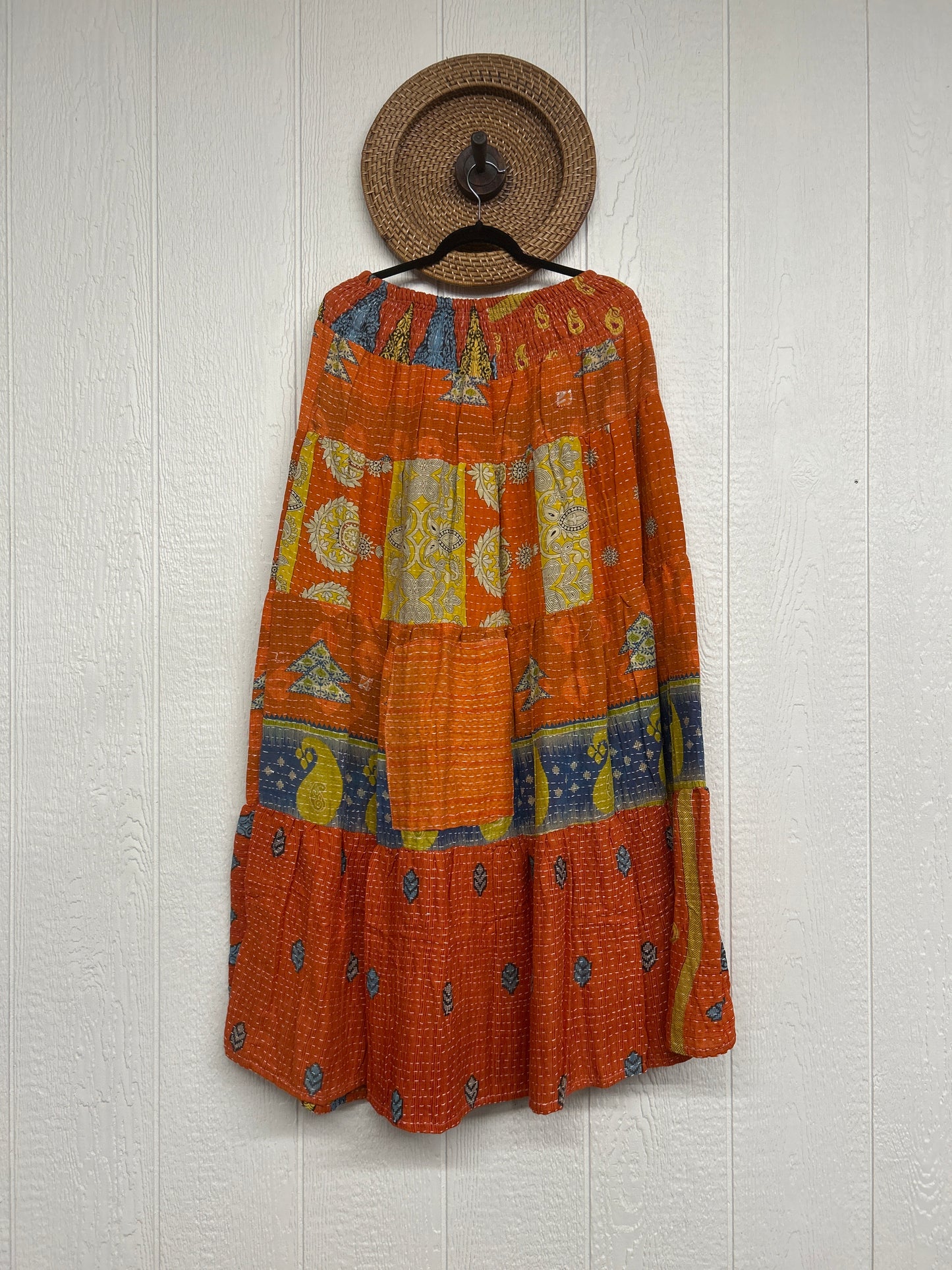 Pareo Kantha Lotus Maxi Skirt 0826 022