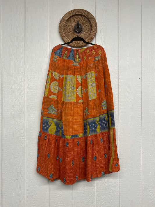 Pareo Kantha Lotus Maxi Skirt 0826 022