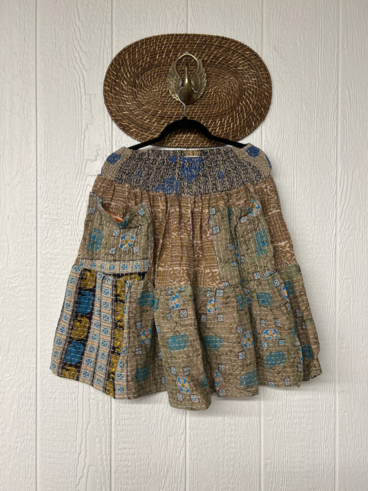 Pareo Kantha Meadow Skirt 0826 117