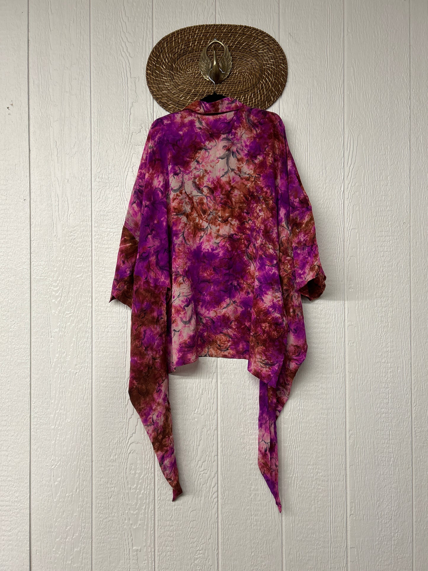 Crepe Sari Summer Nirvana Button Down 0626 150