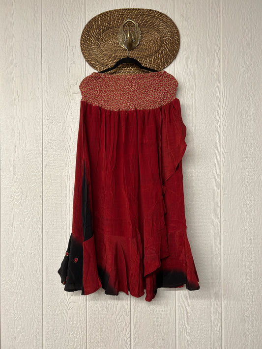 Crepe Sari Inner Peace Wrap Skirt 0626 014