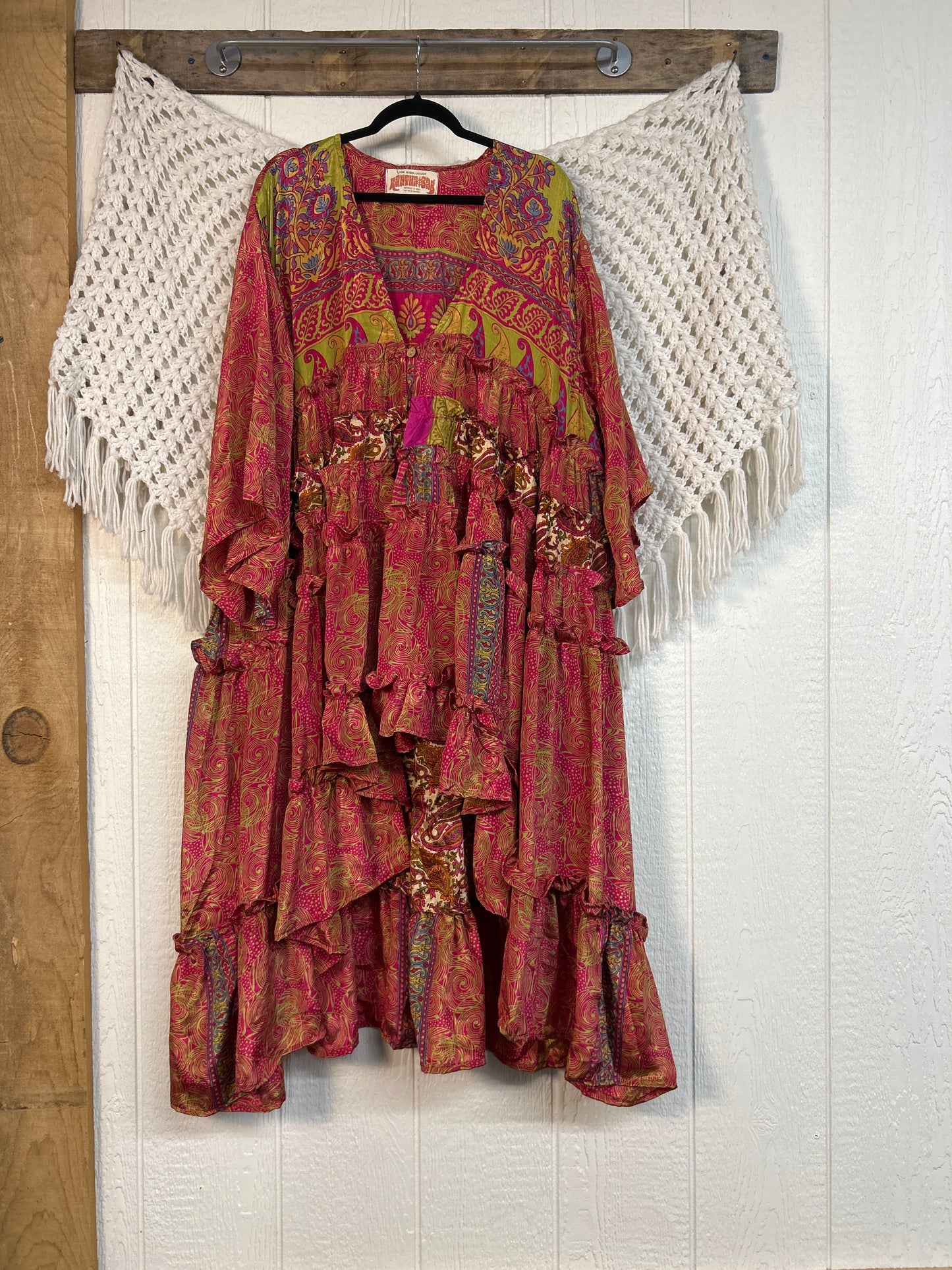 Rasgulla Sari Rhiannon Kimono 0826 035