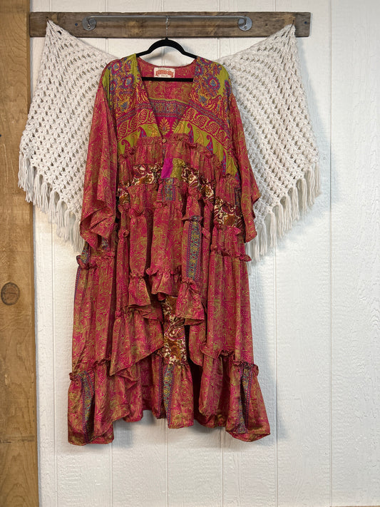 Rasgulla Sari Rhiannon Kimono 0826 035