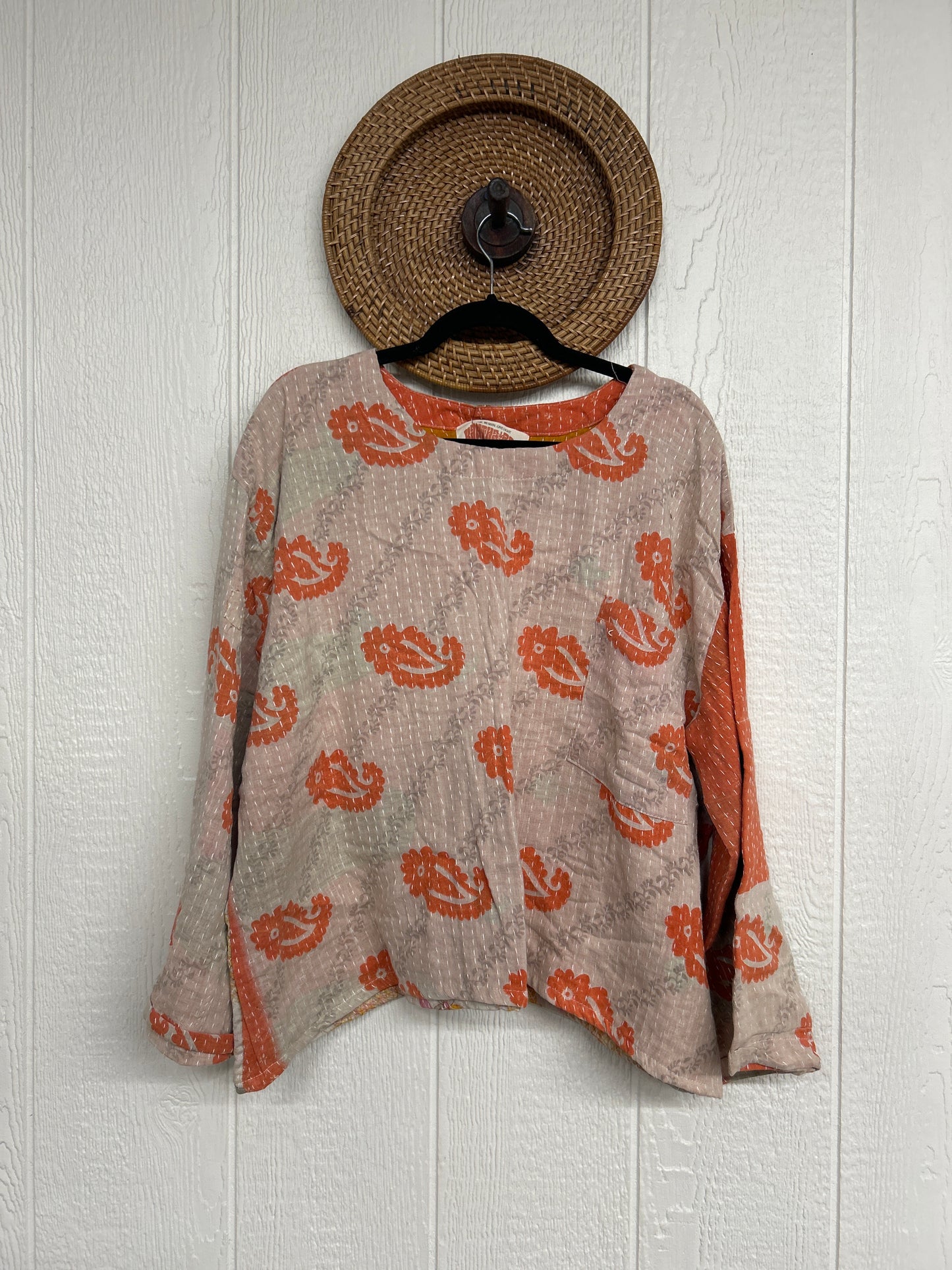 Pareo Kantha Wanderer Pocket Crop Top 0226 008