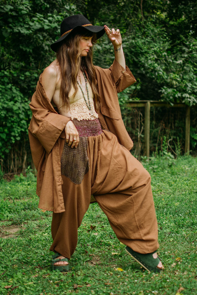 Khadi Harem Pant - Kantha Bae